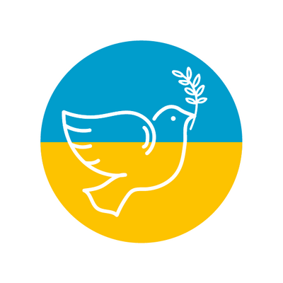 Friedenstaube Solidarität für die Ukranie 